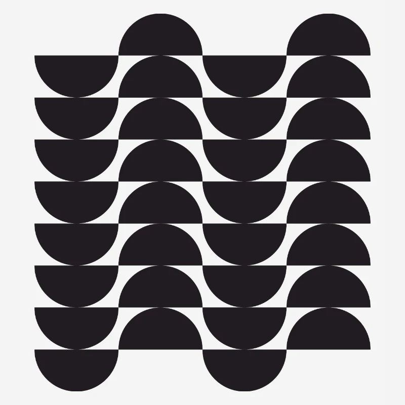 Noir Wave Geometric Grid