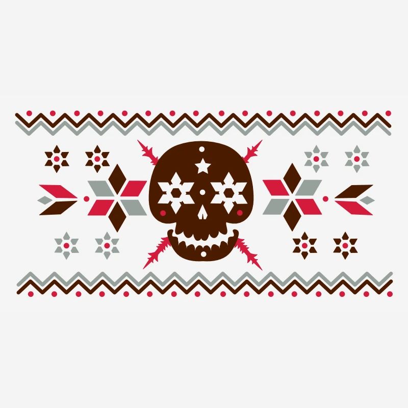 Skull pattern in the Norwegian style