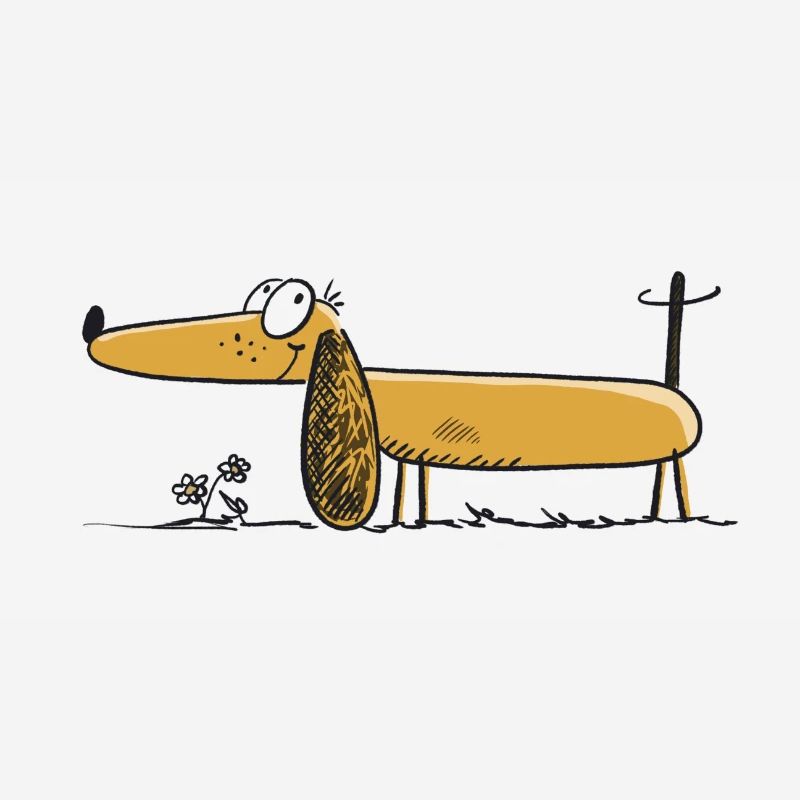 Funny Dachshund - Dachshund - Teckel - Comic