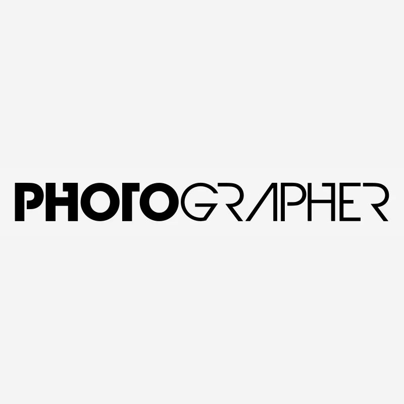 Cool Photographer Text Logo Design