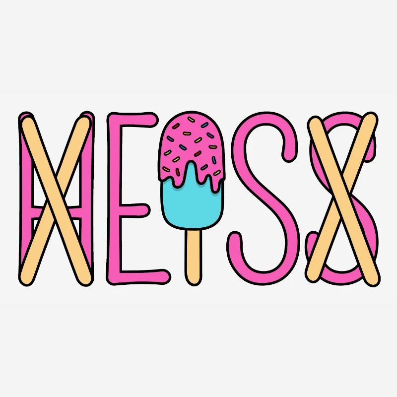 H EIS S - Eis essen - heiß - Sommer - Hitze - EIS