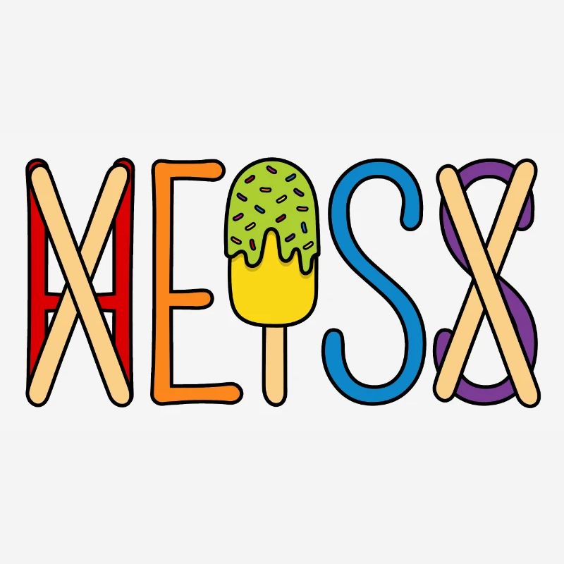 H EIS S - Eis essen - heiß - Sommer - Hitze - Eis