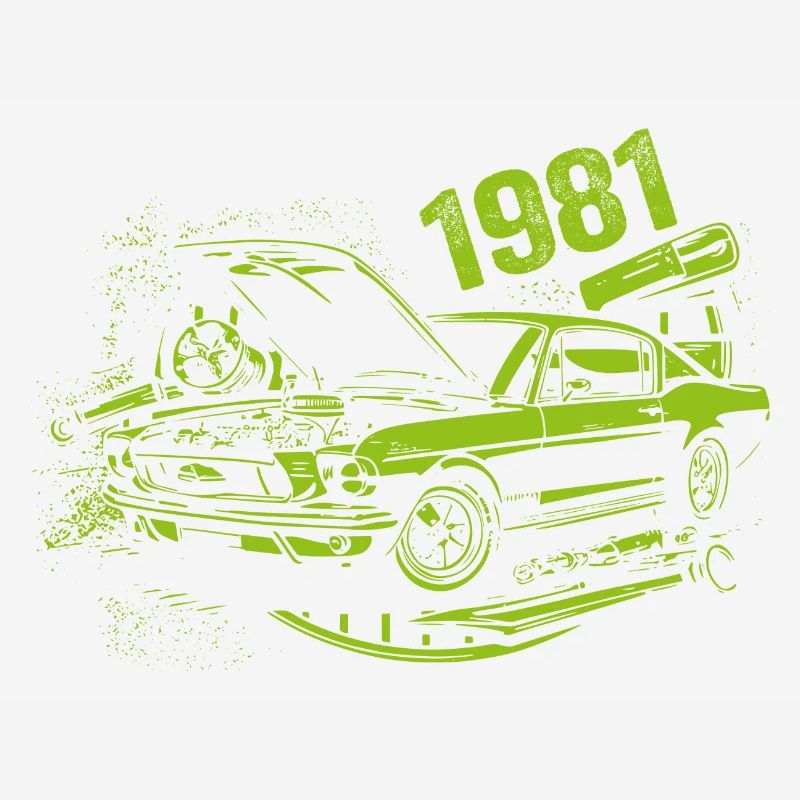 1981 Geburtstag Oldtimer Modell 1981 Vintage 1981