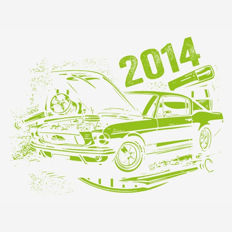 2014 Geburtstag Oldtimer Modell 2014 Vintage 2014