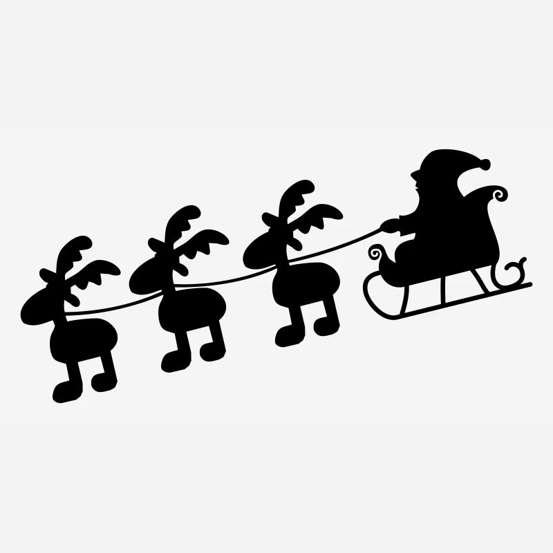 Weihnachtsmann mit Schlitten
