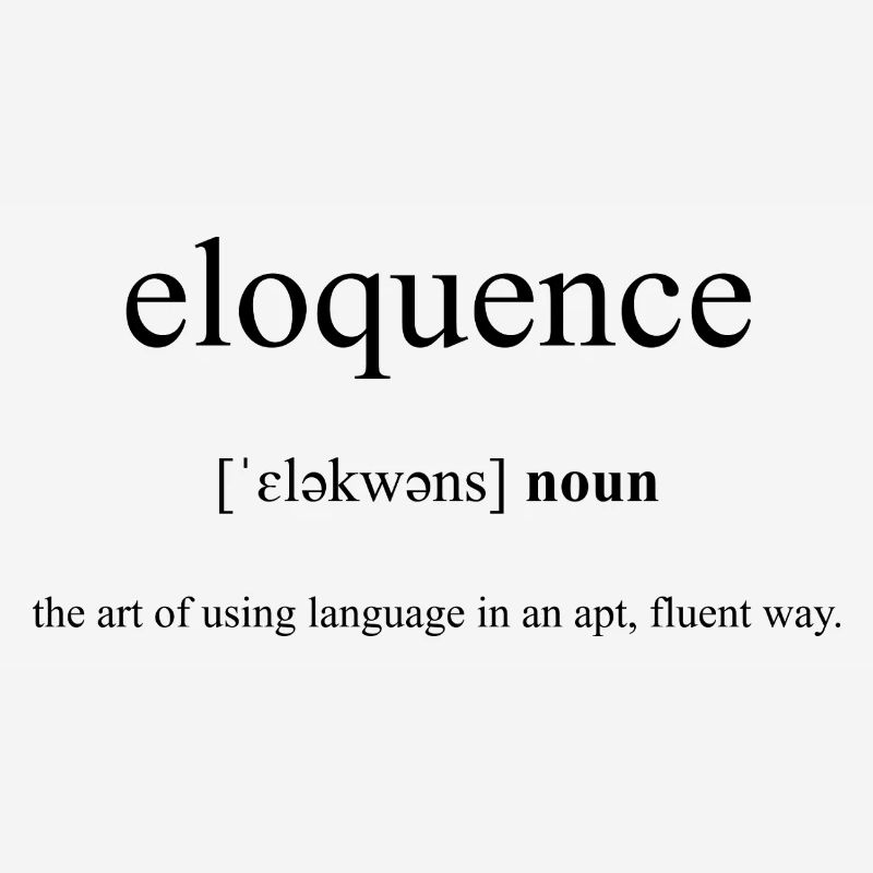 Eloquence | Eloquenz Definition Dictionary