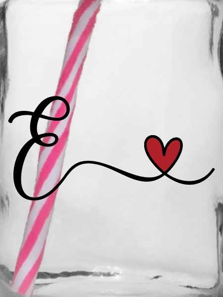 Buchstabe E Monogramm