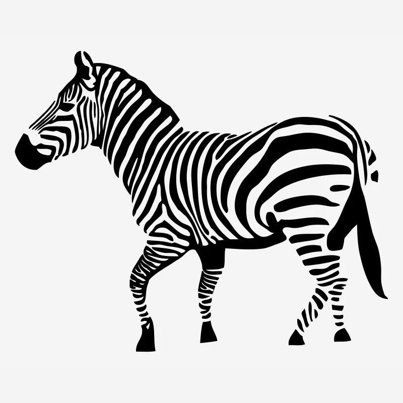 drawing zebra vector savannah