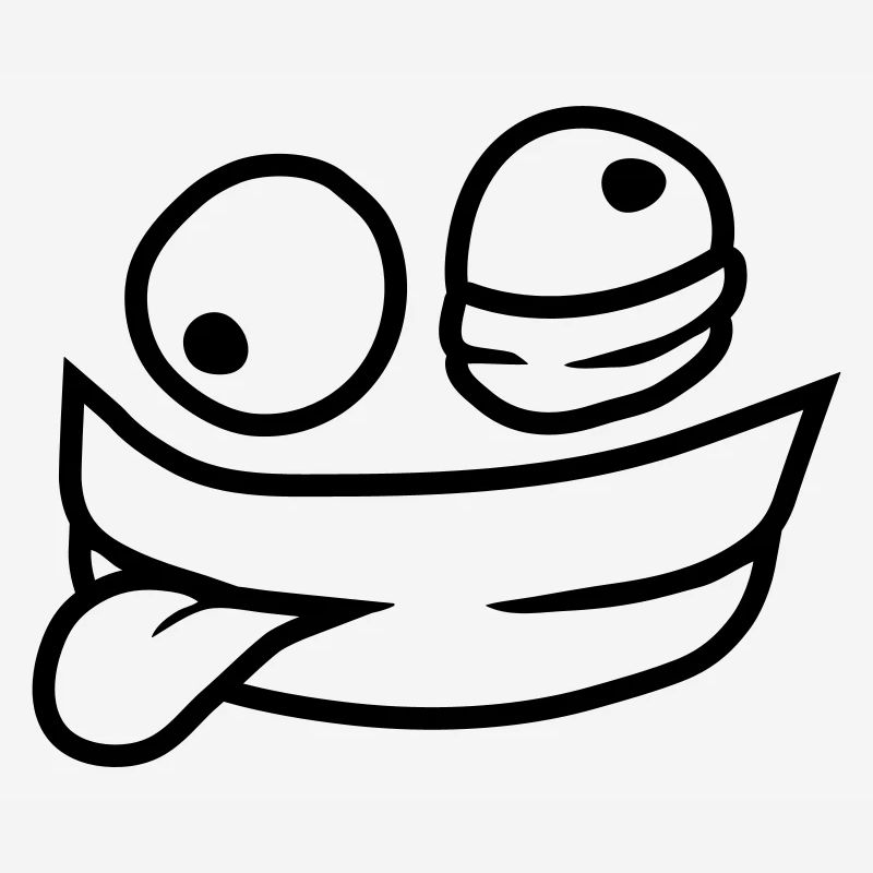 Comic Psychopath Face