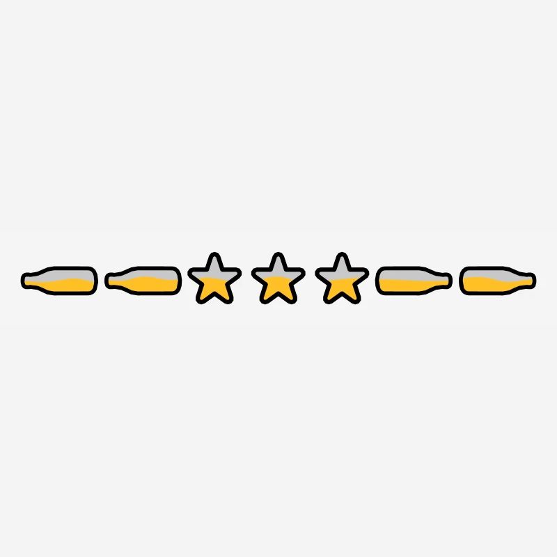 Star Beer Bottles Line Dividing Line