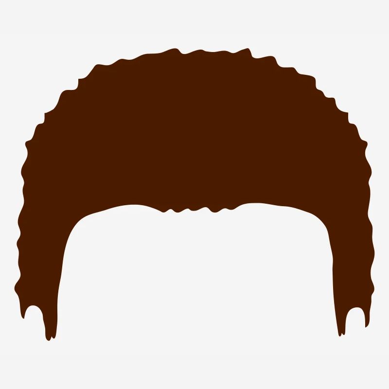 Silhouette de perruque à cheveux complets