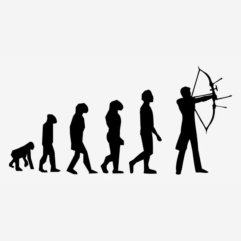 Evolution des Bogenschießens