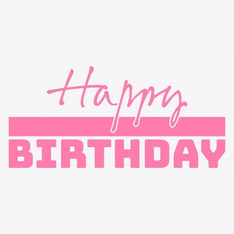 Tshirt joyeux anniversaire rose