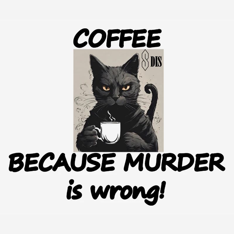 Cat COFFEE, because murder is wrong!
