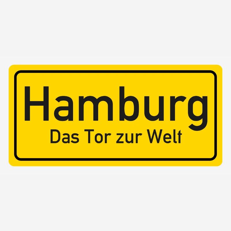 Panneau de nom de lieu de Hambourg Allemagne