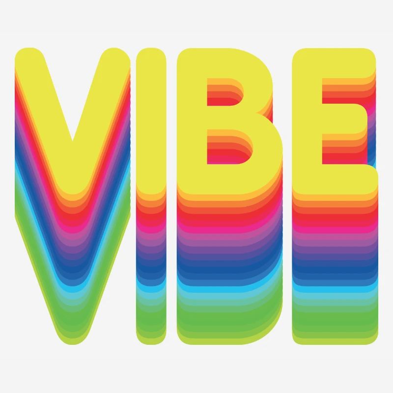 Nur gute Vibes - retro style