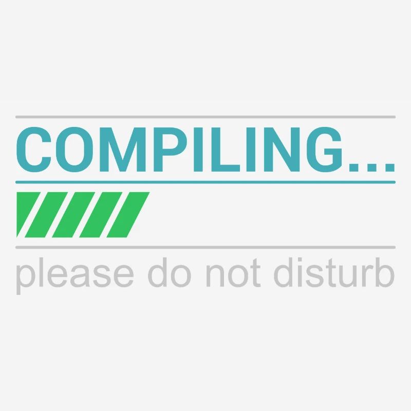 Funny Programmer T-Shirt - Compiling Please