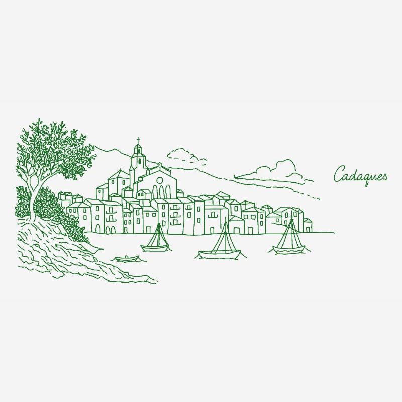Village côtier vert, Cadaques