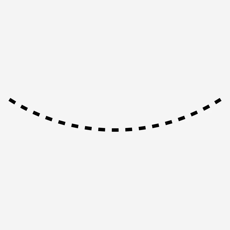 Dashed Curved Line