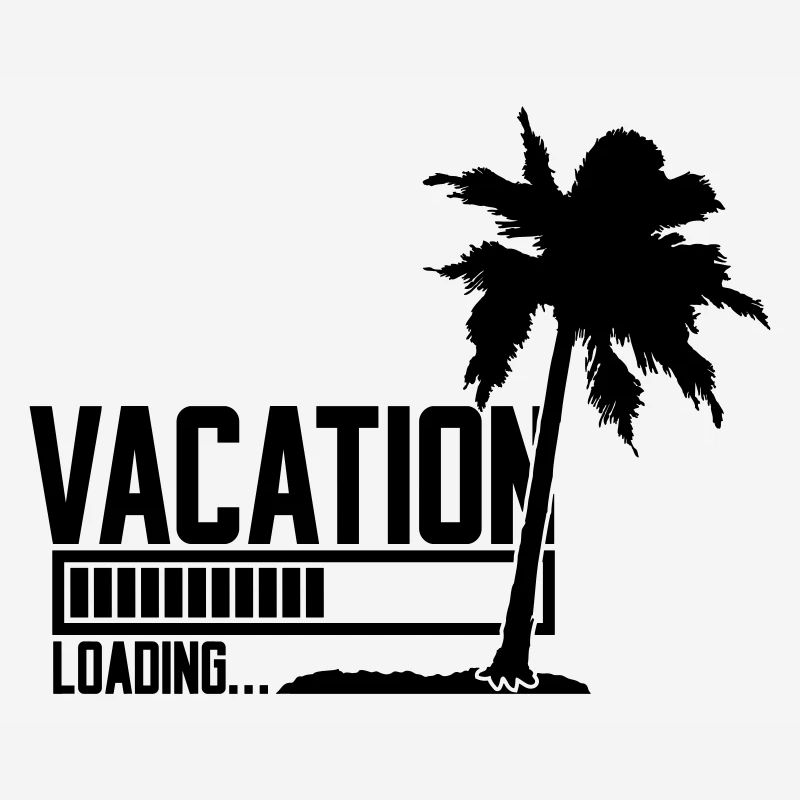 vacation palm sea beach vacation loading ladebalk