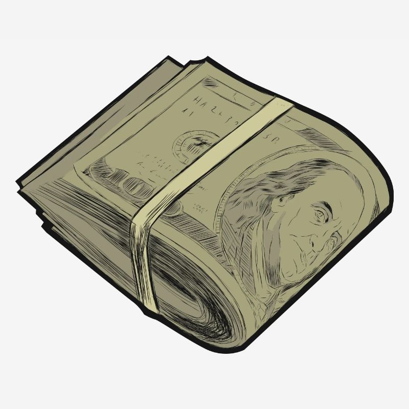 Dollar roll currency bundle design