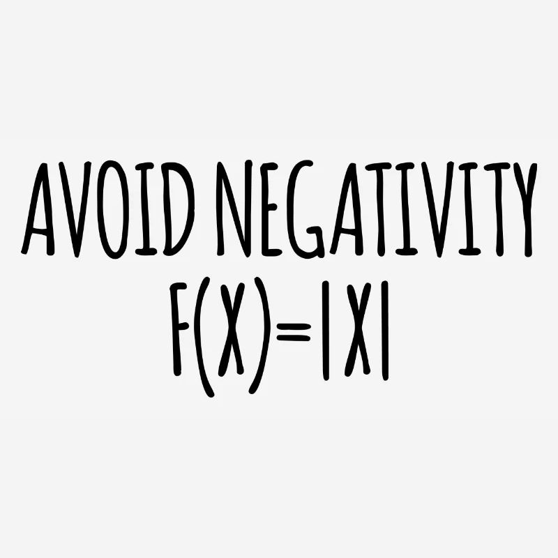 Avoid negativity math école cadeau enseignant