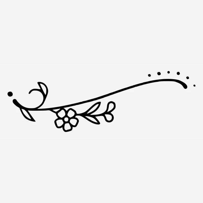 Fleurs de ligne courbe