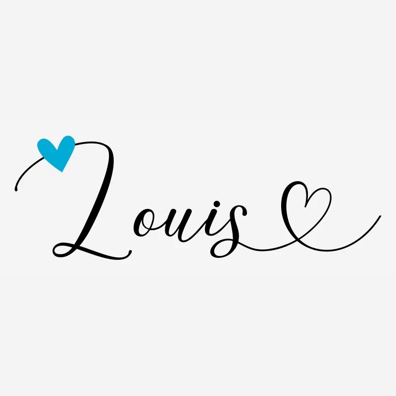 Louis Surname First name Calligraphy Heart
