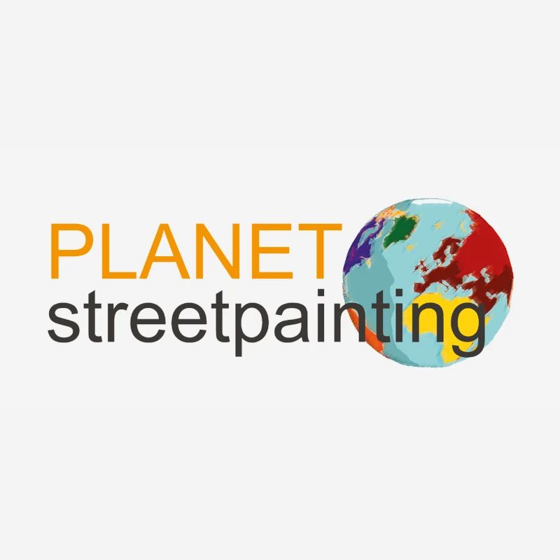 Planet logo wit
