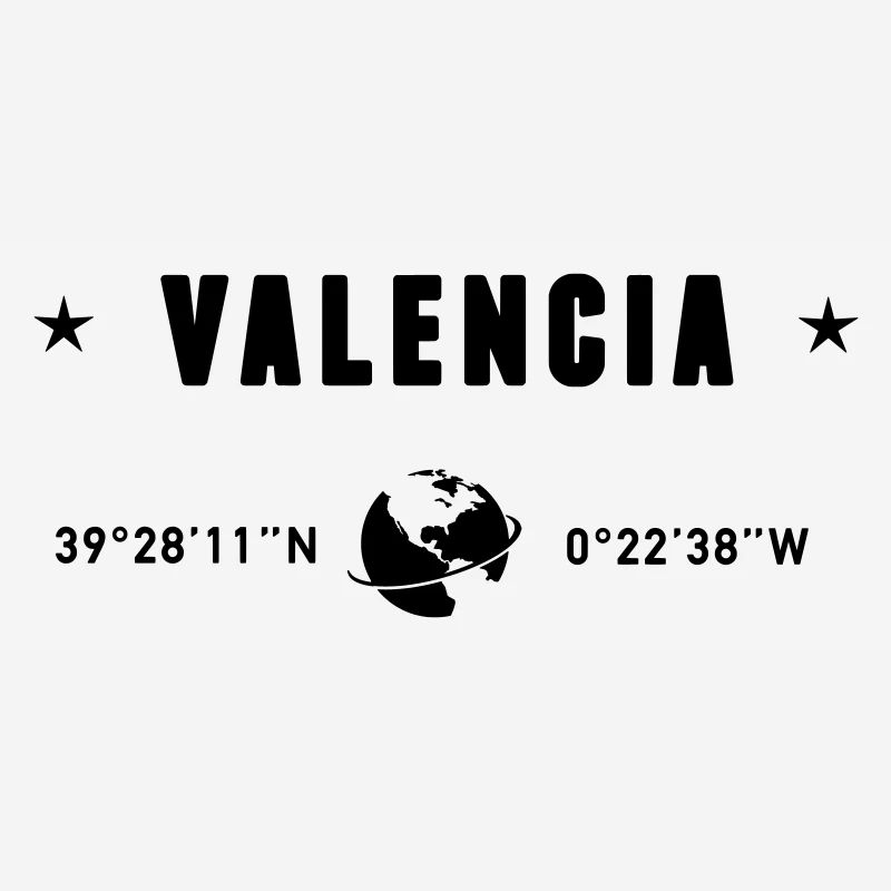 Valencia Spain Gps Coordinates Globe