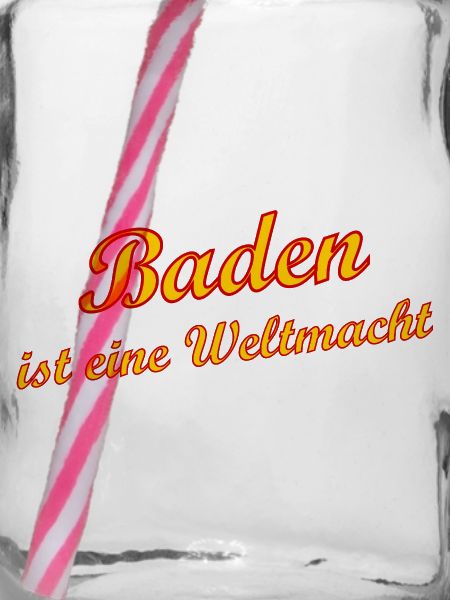 Baden Weltmacht Retro Script
