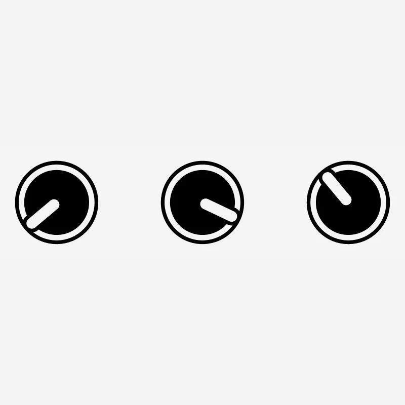 round circle turn loudness button knobs switch pla