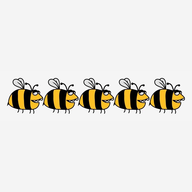 Funny fat bees