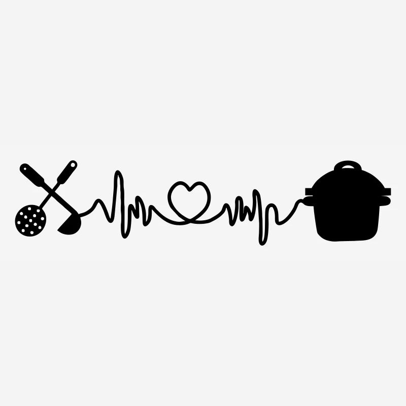 Kitchen cardio with heart pan and sleef and colander