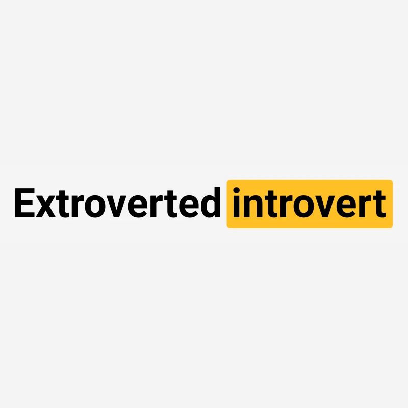 Extroverted introvert (black)