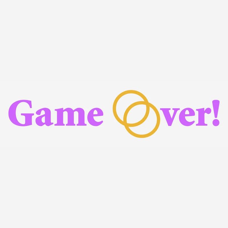 Game over Hochzeit Ehepaar Braut Bräutigam Ringe