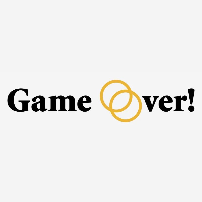 Game over Hochzeit Ehepaar Braut Bräutigam Ehering