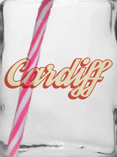 Cardiff Retro Script Logo