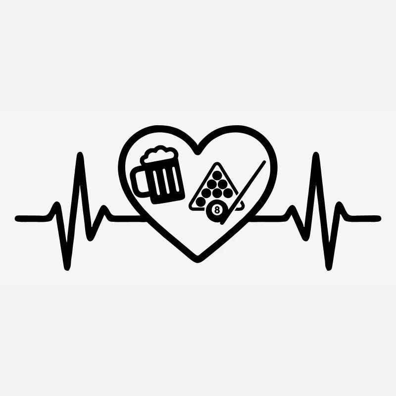 Bière de billard Heart