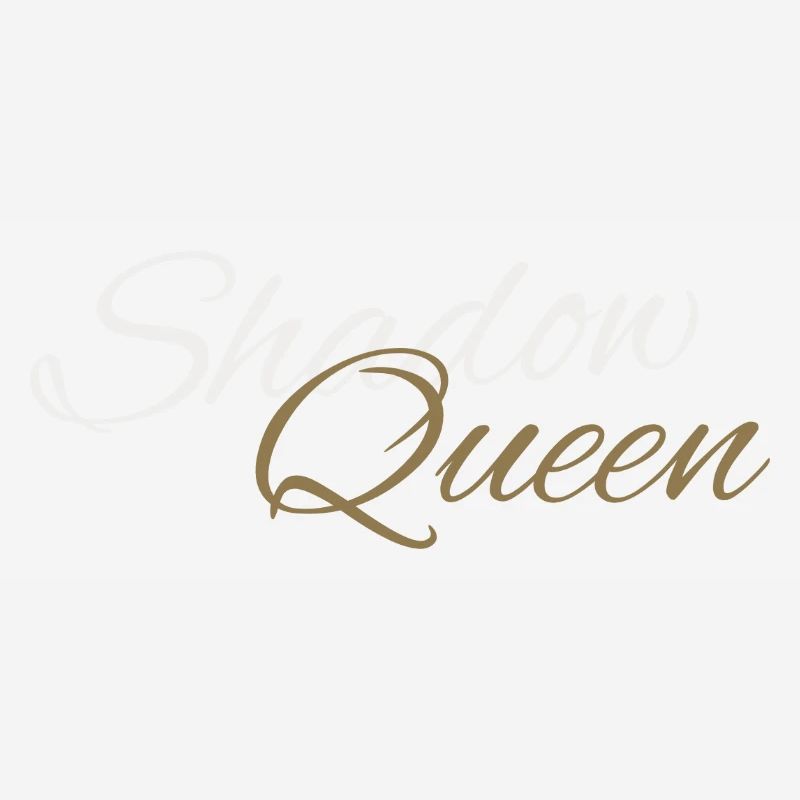 Shadow Queen Golden Cursive Script