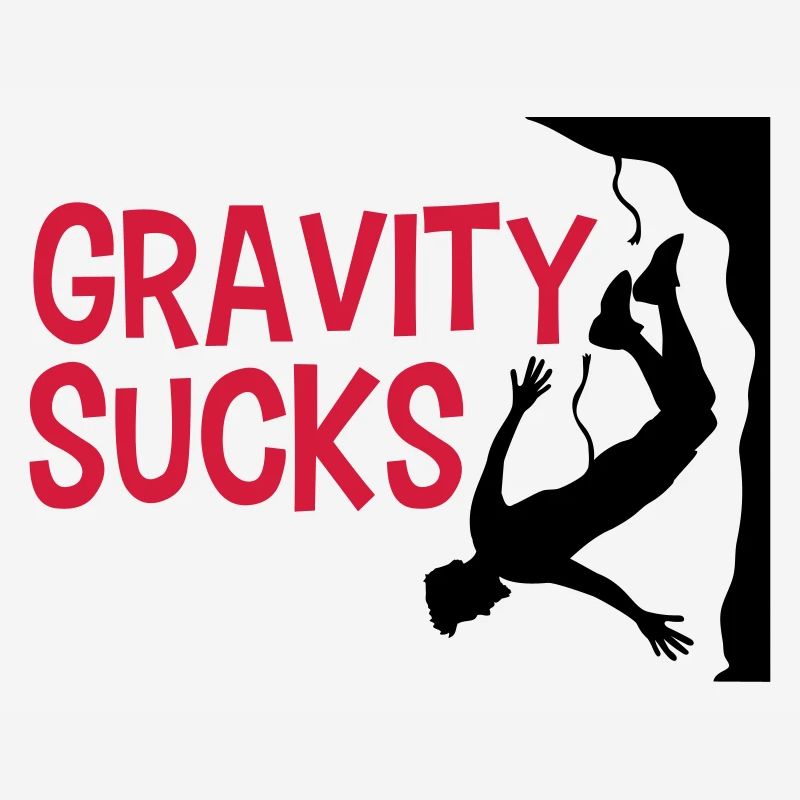 gravity sucks climb gefaehrlich logo design lus