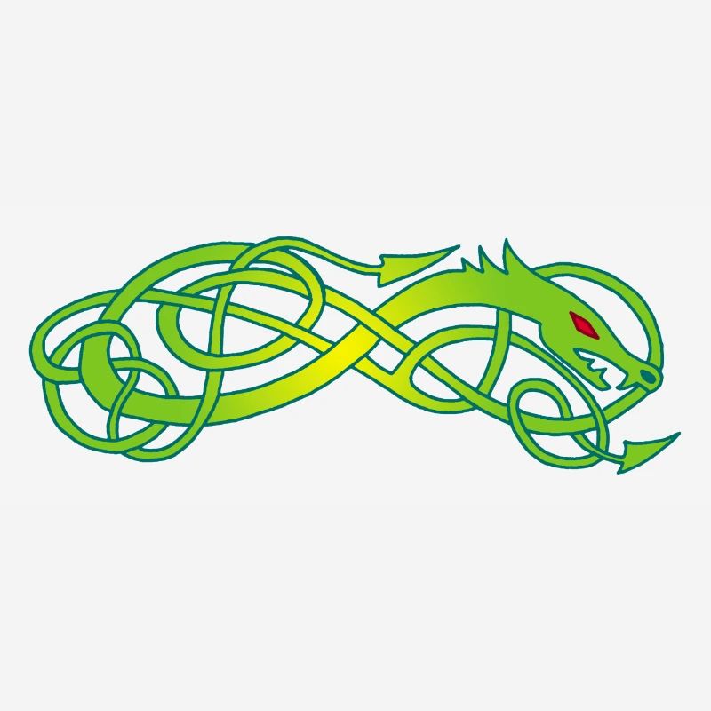 Serpent celte vert