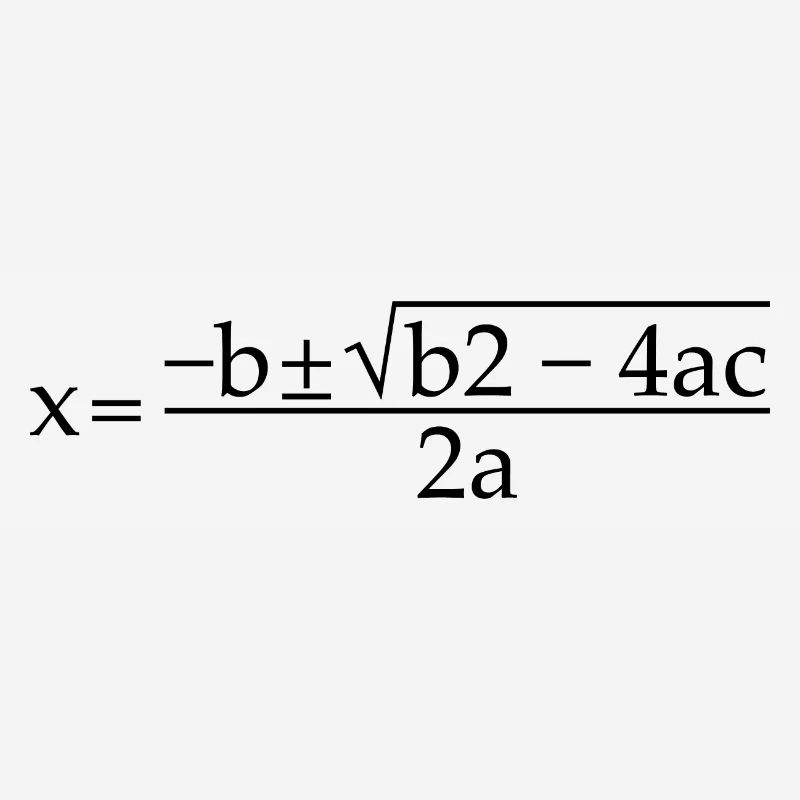 Quadratic Formula For Math Class 12