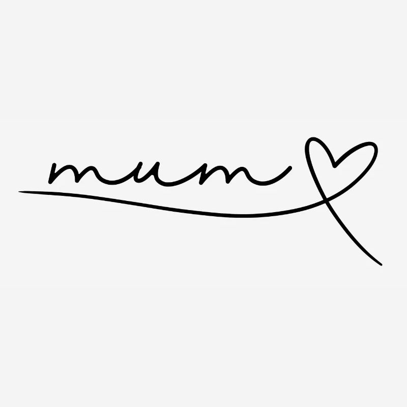 Mum Mom Mama Mutter Geschenk Muttertag, Herz