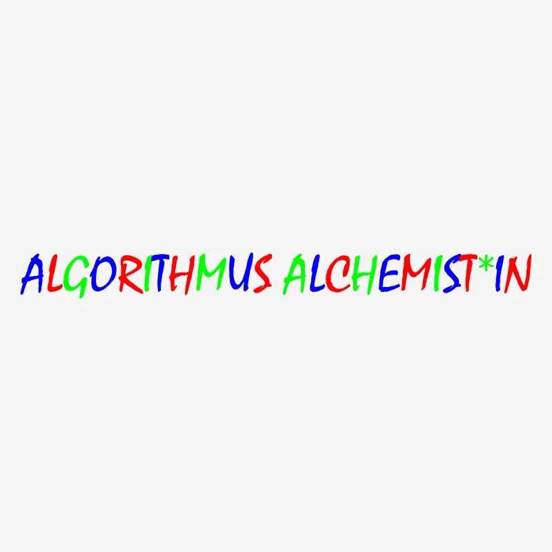 Algorithm Alchemist – Colorful Typography