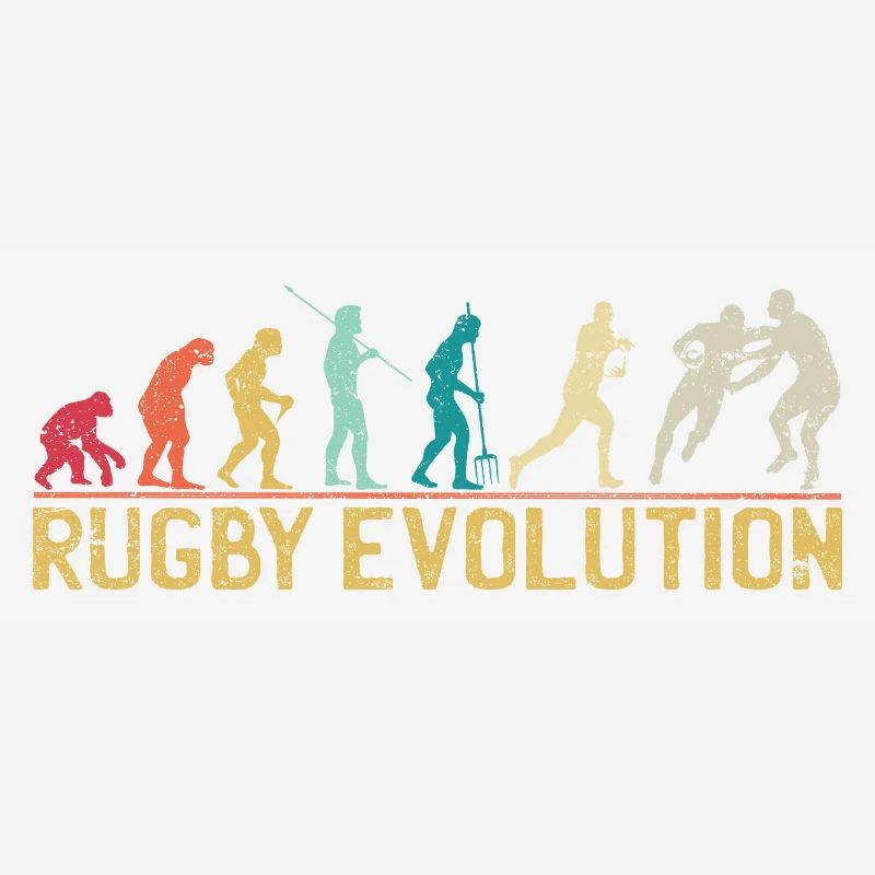 Rugby Evolution Silhouette Design