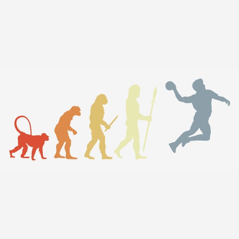 Joueur de handball Evolution