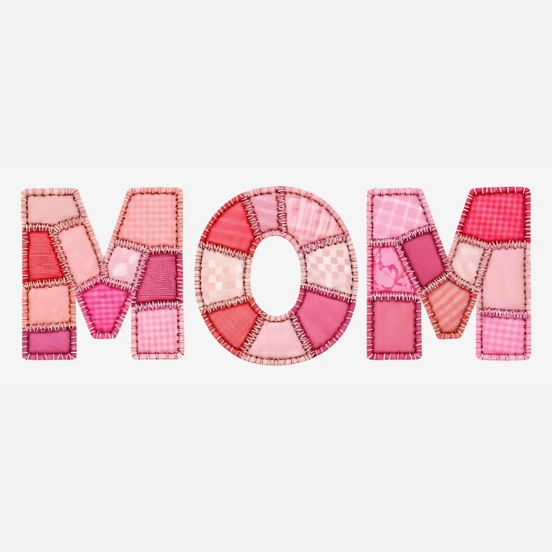 DIY Patchwork Style Mom Typography Mom