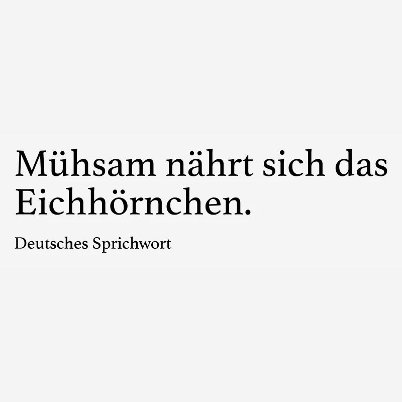Mühsam nährt sich das Eichhörnchen.