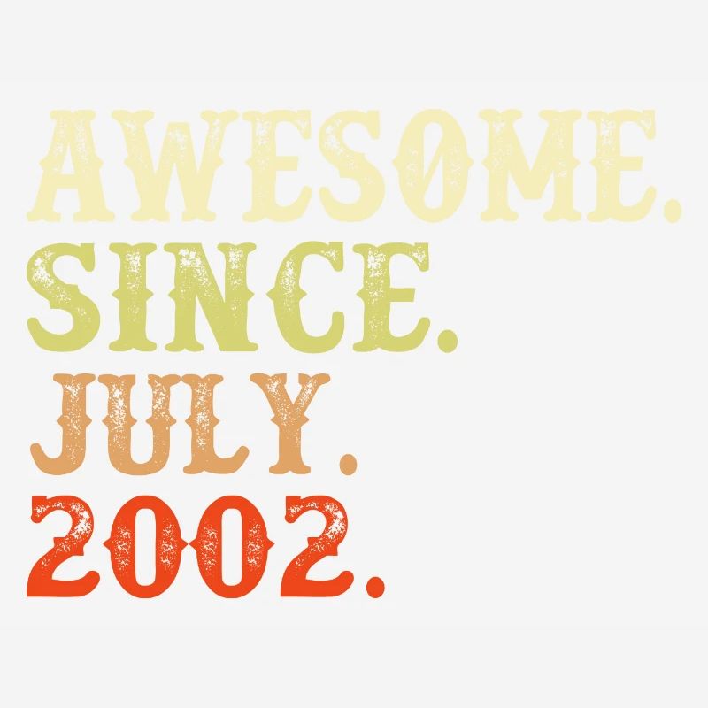 Juli 2002 - 20. Geburtstag Geschenk. Awesome.